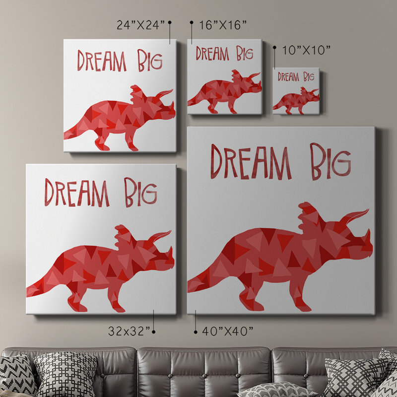 Toile tendue avec châssis Dream Big-Premium - prête à être accrochée