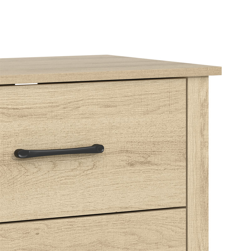 Commode double 6 tiroirs Walter, Chêne d'Oslo