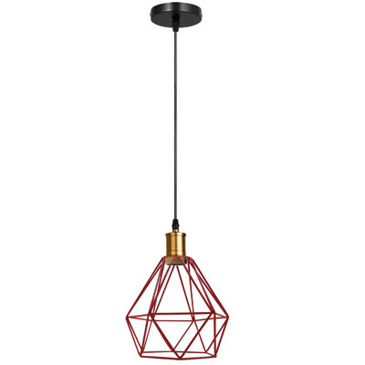 Braylene 1 - Light Black/Gold Single Pendant
