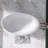 63'' x 38.58'' Freestanding Soaking Solid Surface Bathtub