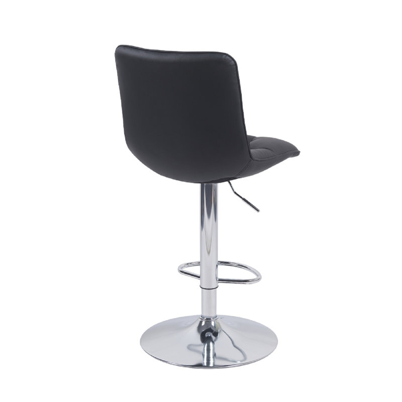Arnet Pu Bar Stool 2pcs Black, Black