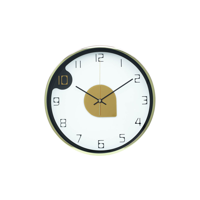 Lariana Wood Wall Clock, Yellow