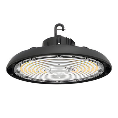 Ampoule à haut rendement de 120 à 277 V de qualité commerciale, gradation de 0 à 10 V, puissance sélectionnable de 240/200 / 150W et CCT 5000/4000 / 3500K, 1 paquet 