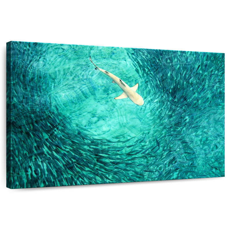 Brampt Shark Prey, 34" H x 51" W