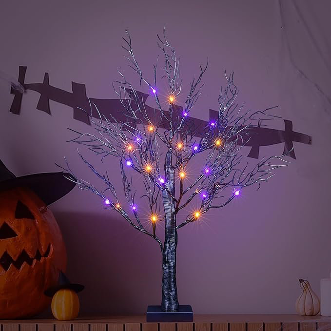 Arbre à DEL 26 po Halloween Willow