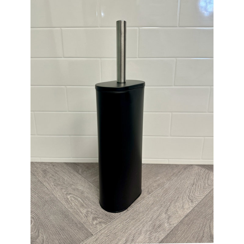 Ladue Toilet Brush & Holder, Black