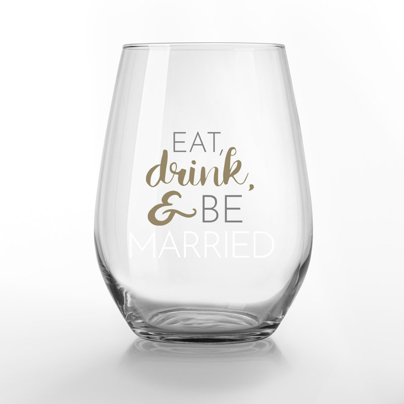 Jeremee Trinx 15 oz. Verre à vin sans pied en verre