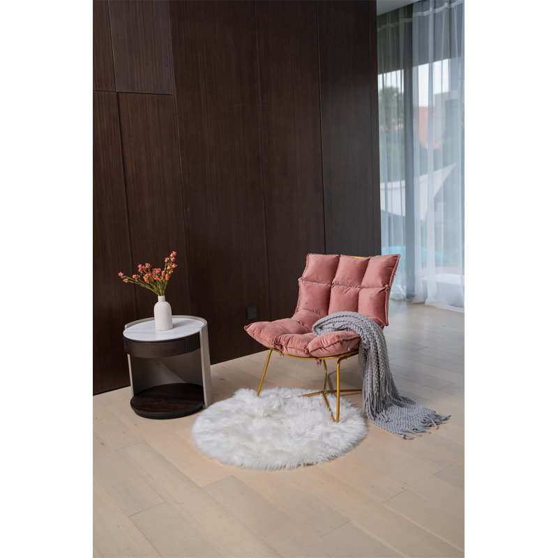 Chaise longue capitonnée 35,03 po Hiatt Hiatt