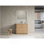 Meuble-lavabo autoportant de 40 po avec lavabo en céramique blanche et porte à fermeture en douceur 2 po