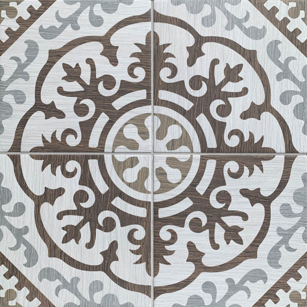 Baja Royal 8" x 8" Patterned Wall & Floor Tile