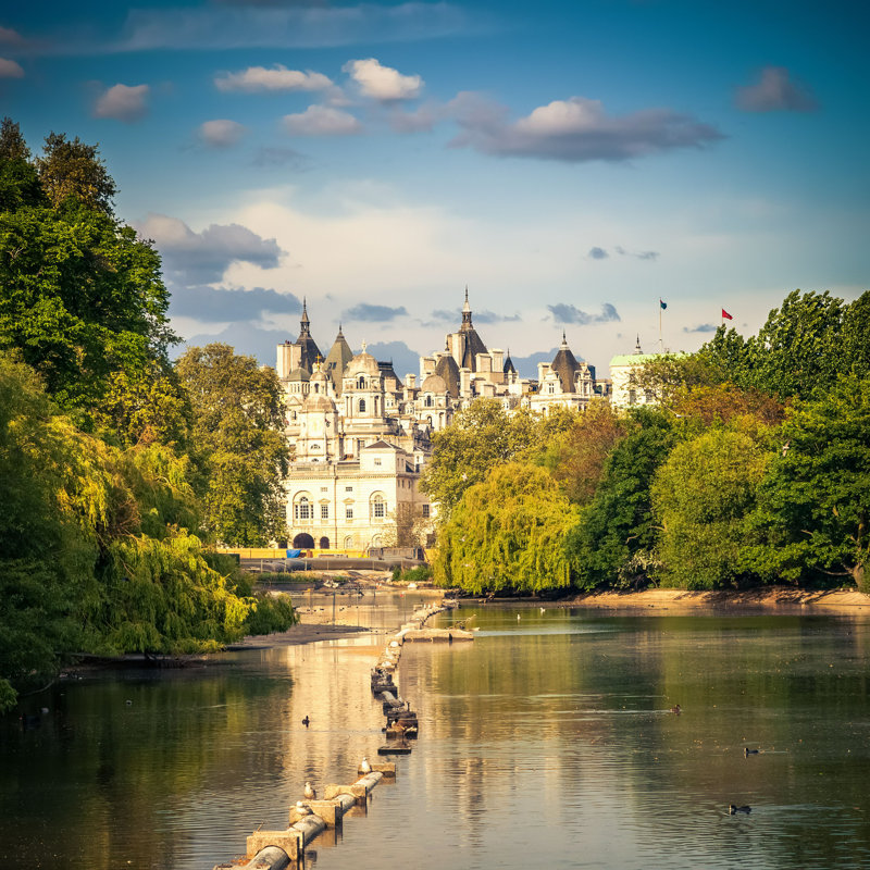 " St James Park, London " by Sborisov, 36" H x 36" W  