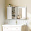 Armoire de rangement murale à miroir
