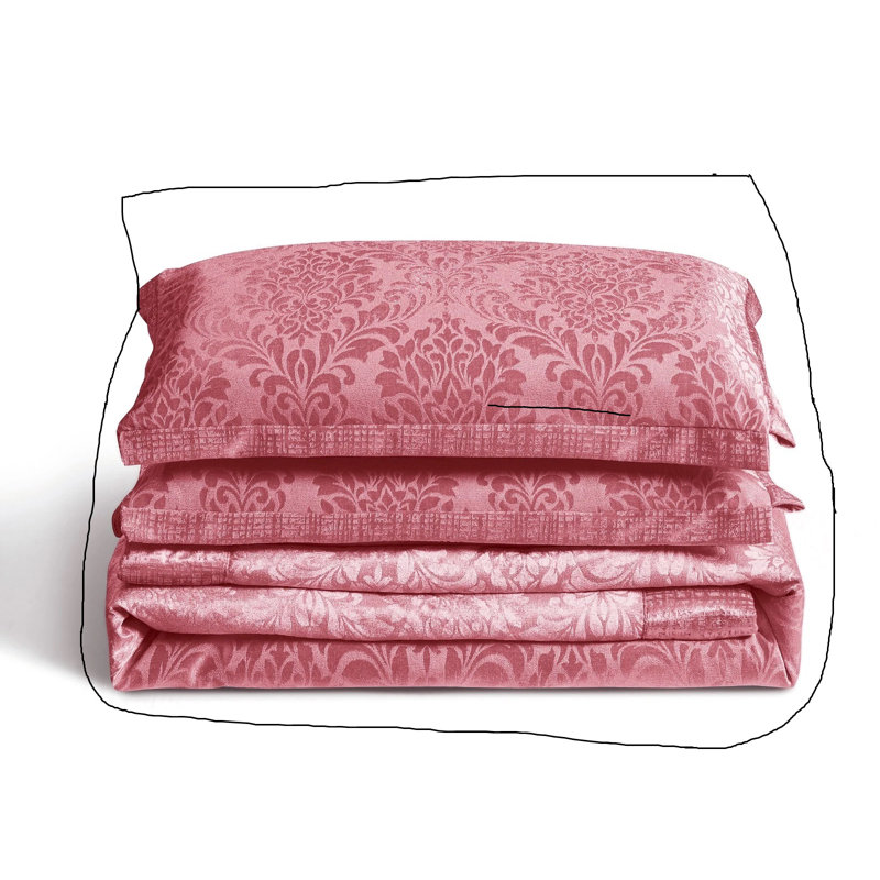 Microfiber Bedspread with Pillow Shams Included, Super King, PInk