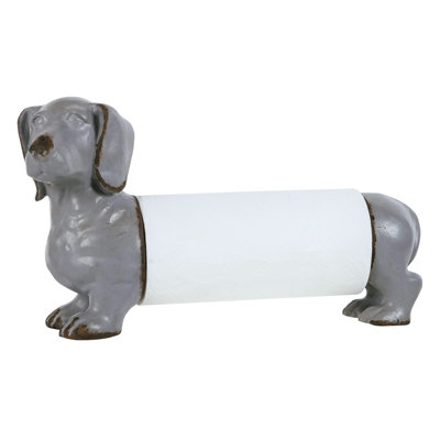 Decorative Dachshund Figurine Paper Towel Holder