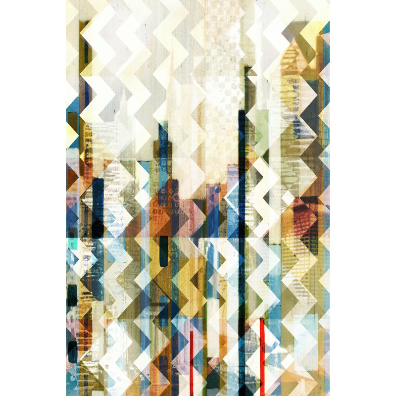 Urban Chevron I by Vision Studio - Wrapped Canvas Print, 122cm H x 81cm W x 3.8cm D
