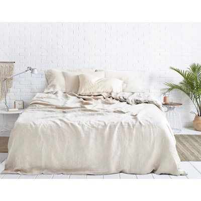 Ensemble de housse de couette en lin 3 pièces 