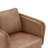 Upholstered Leather Swivel Barrel Accent Arm Chair-128250135
