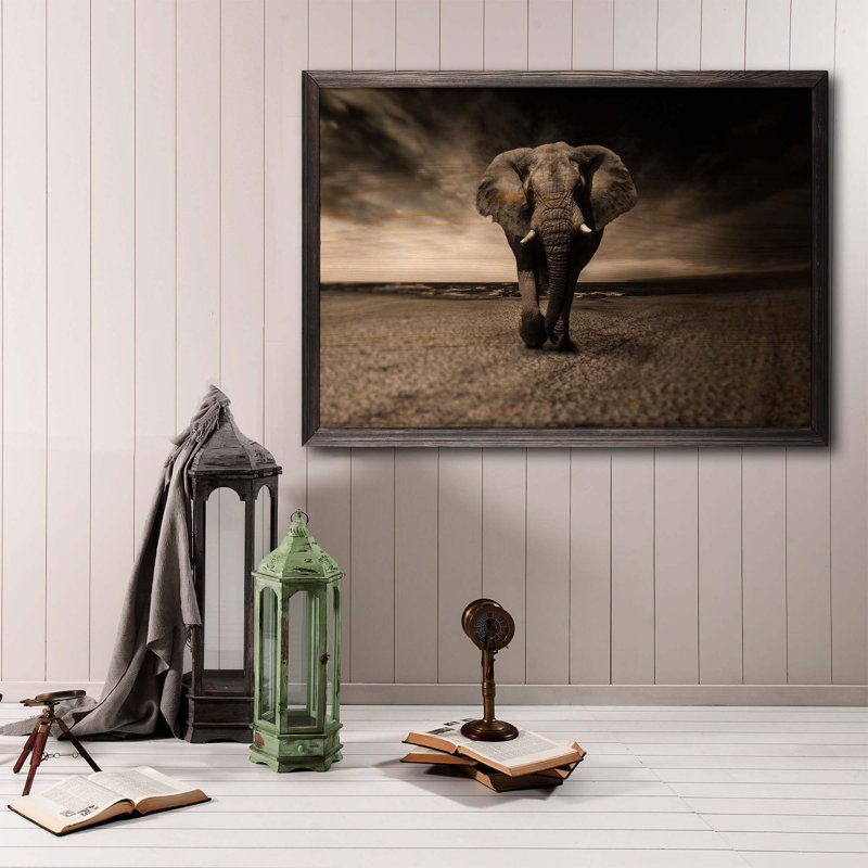 Perry Single Picture Frame Print on Wood, 50cm H x 70cm W x 2cm D