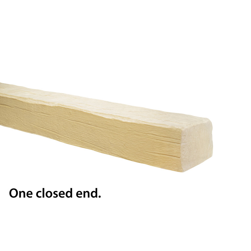Unfinished Modern Faux Wood Beam with Milled Grain Texture
