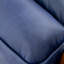 Chaise en cuir Kuhn - L 27 po x l 30 po x H 31,5 po Kuhn - bleu marine / brun