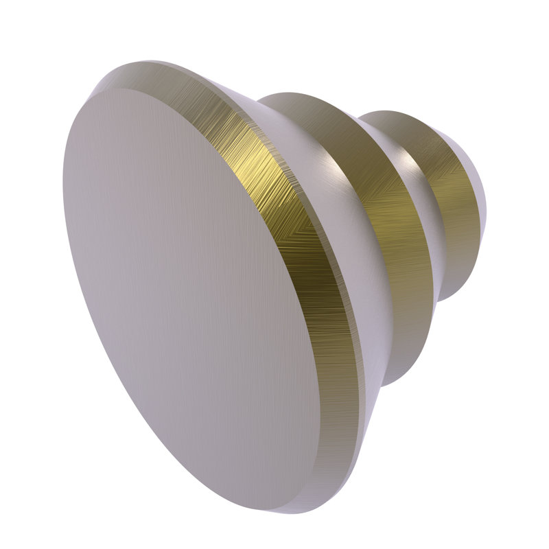 Universal Circle Conical Knob, Antique Brass
