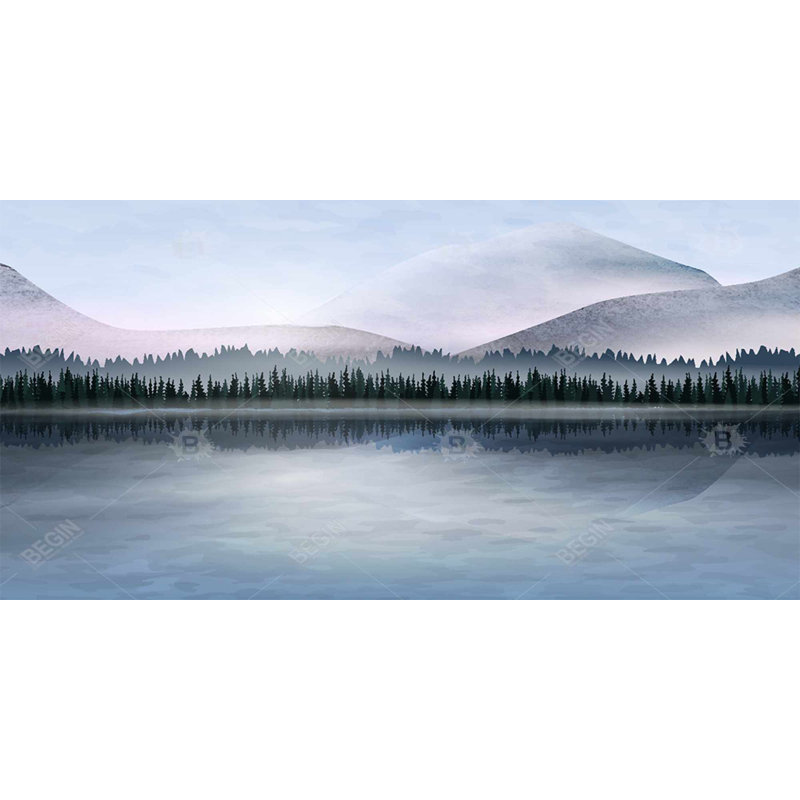 Far forest - 15.75"x31.50" Desk mat