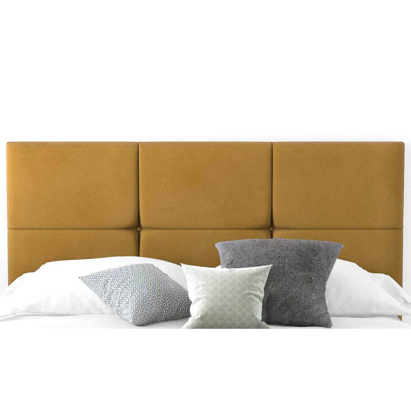 Schaefer Upholstered Headboard, Small Single (2'6), Turmeric