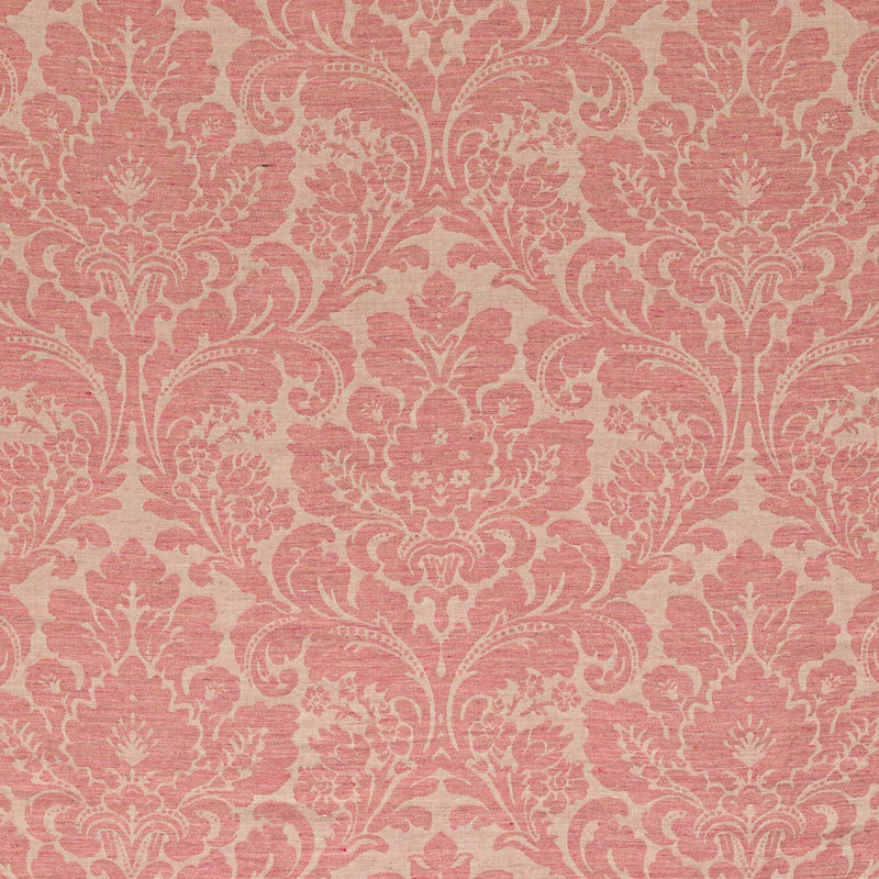 Acanthus Damask Fabric, Berry