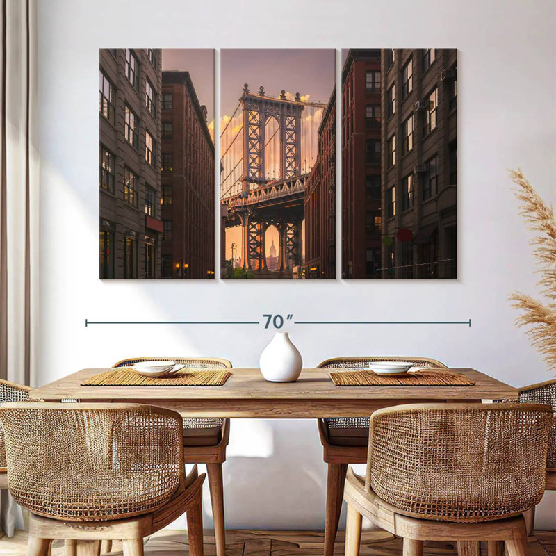 Rorry Iconic Brooklyn Bridge, 32" H x 50" W