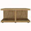 Table basse gigogne ronde Hanover Gris en deux parties, imitation marbre, avec grand espace de rangement et design moderne pour salons élégants.