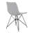 Angeline Contemporary Armless Dining Chair in Polyester Fabric, Poplar Wood, and Black Metal Legs-2018895585