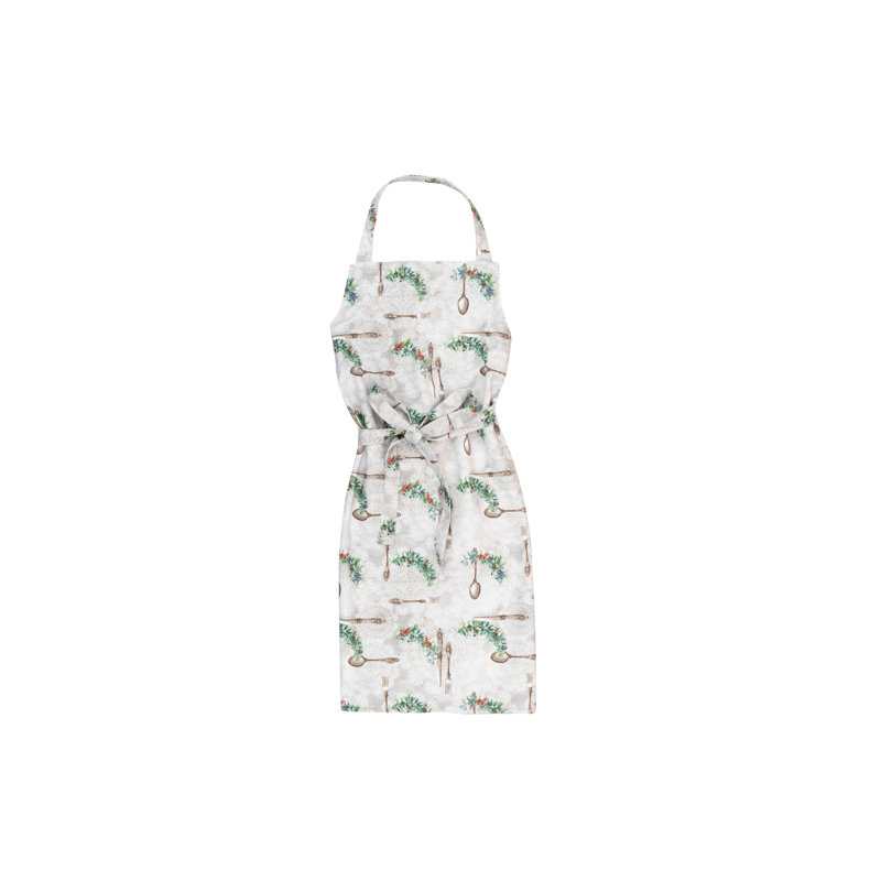 Christmas Floral Bib Apron