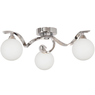 Bombo Glass Semi Flush Mount