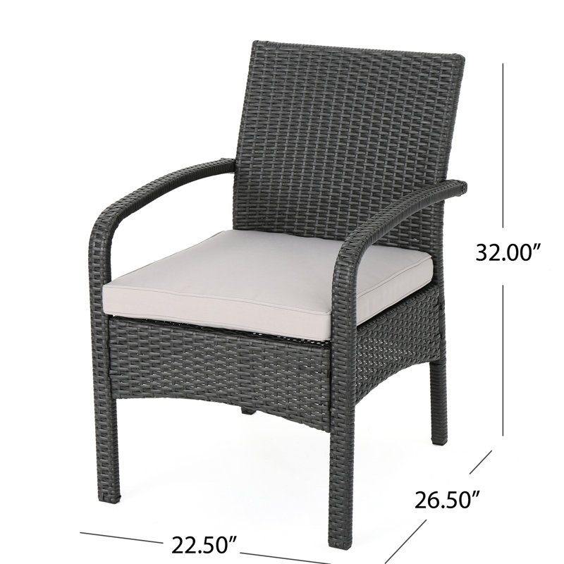 Chaise de patio à la mode - Kd en gris, fabriquée avec des matériaux pour une chaise confortable d'extérieur, un plaisir intense