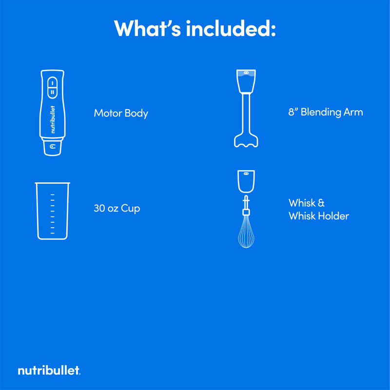 Mélangeur à immersion Nutribullet Lite gris foncé