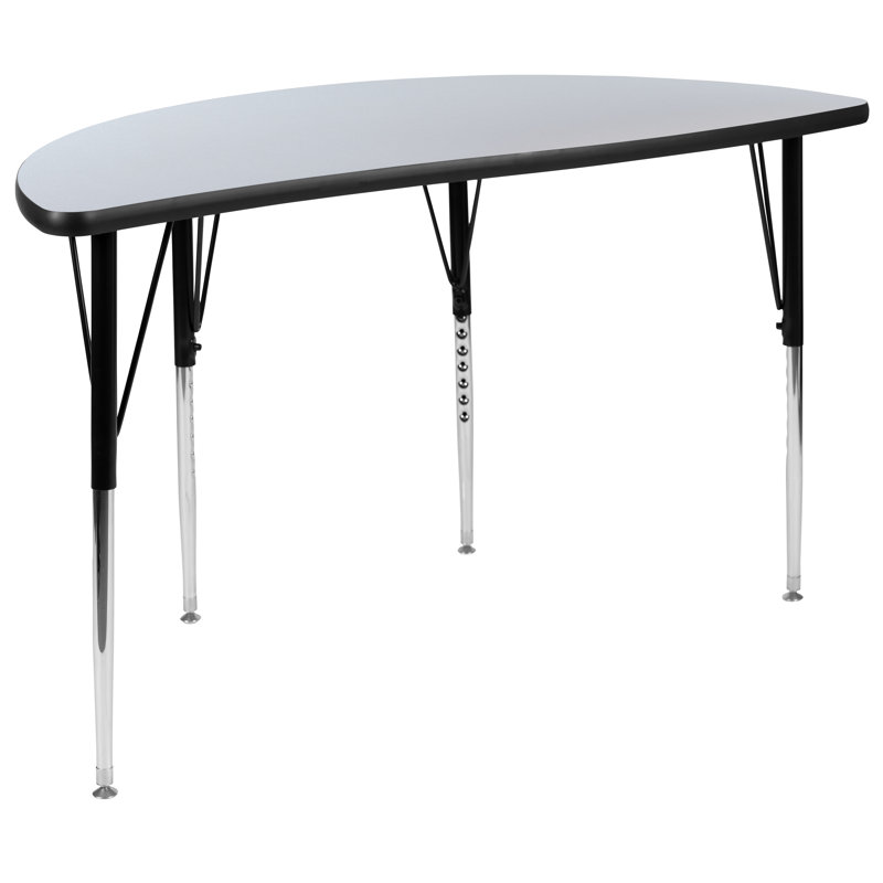 Table d'activité Goddard, Gris, Non, L 47,5 po x P 48 po x H 21,25 po à 30,25 po