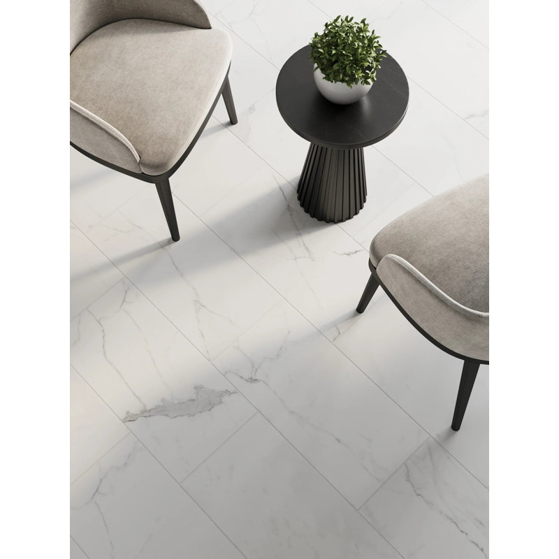 IL Lusso Calacatta 12 x 24 mat, Blanc mat