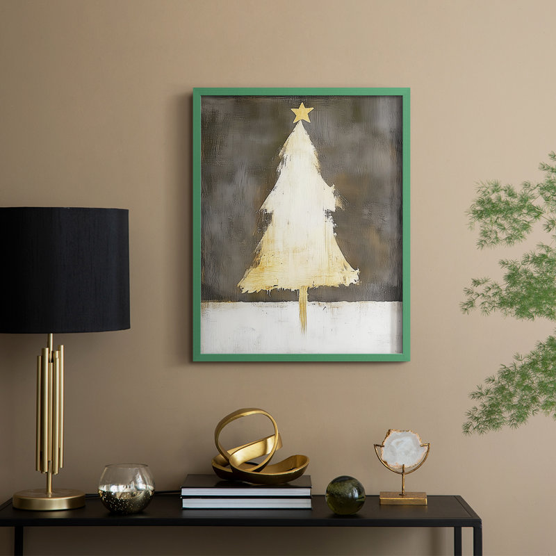 Christmas Holiday Art DCCLXXIX Framed Print - Solid Wood, H 15 po x l 12 po, Vert