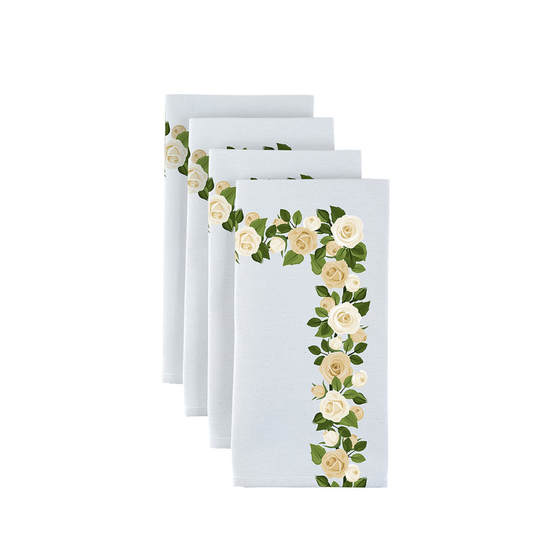 Jocelyn Polyester Floral Square Napkin