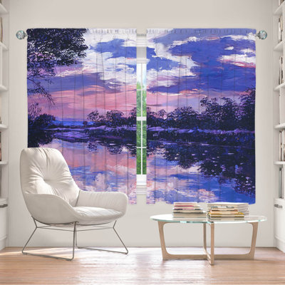 Rideau simple obscurcissant avec passe-tringle Delaughter