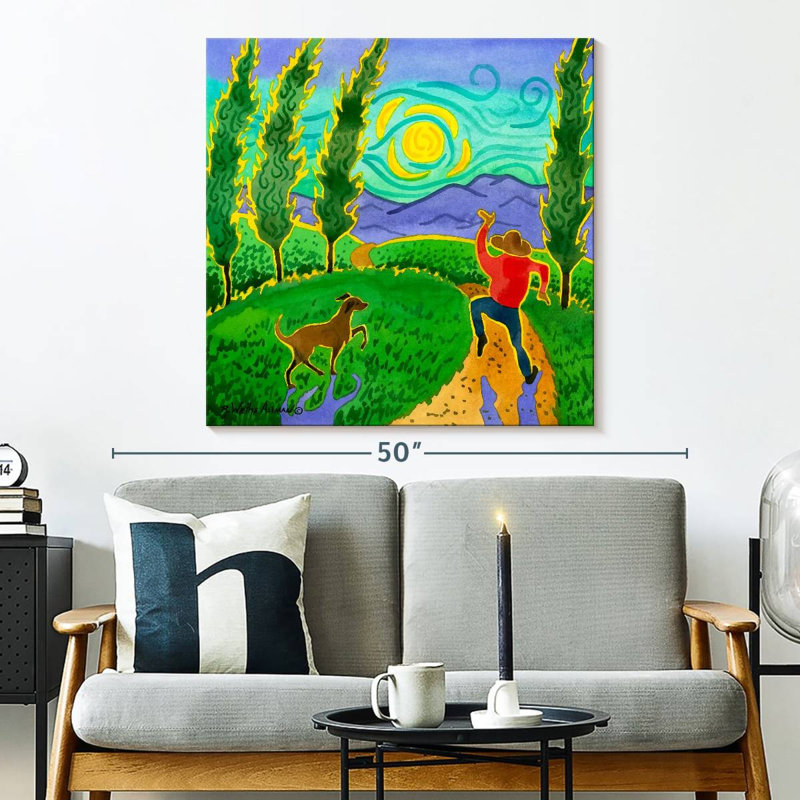Leisha Oh Happy Day, 33" H x 33" W