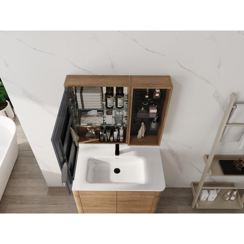 Bathroom Mirror Cabinet with Storage