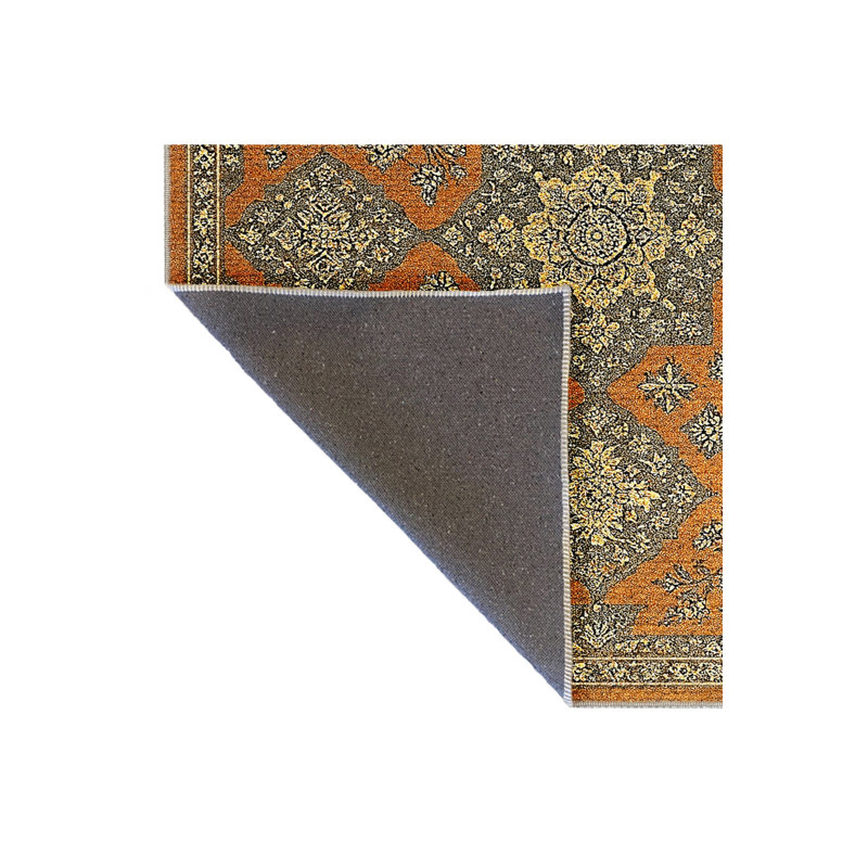 Tapis beige tissé traditionnel Mosso, 3'11" x 5'11"