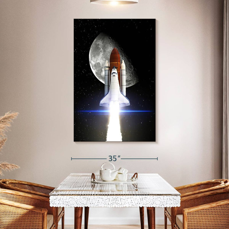 Oberle Space Shuttle Mission, 51" H x 34" W