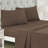 9-Piece Earthy Brown Complete Bedding Set - Includes Comforter, Sheets, Shams & Decor Pillows,Queen-123063526