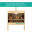 Meuble-lavabo mural autoportant de 30 po en bois clair avec lavabo en céramique, grand rangement et support en métal pour salle de bain moderne