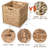 Storage Basket Foldable Handwoven Water Hyacinth Laundry Cubes Organizer Baskets for organizing,10x10-948911328-940873405