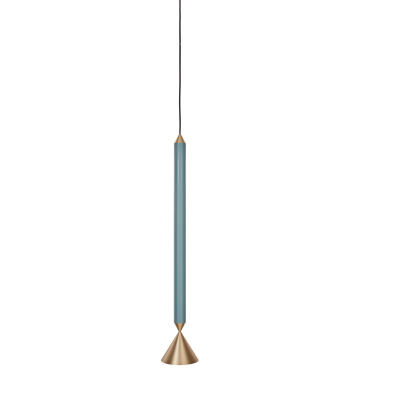 Apollo, 151" H x 4.92" W x 4.92" D, Deep Sea/Aluminium