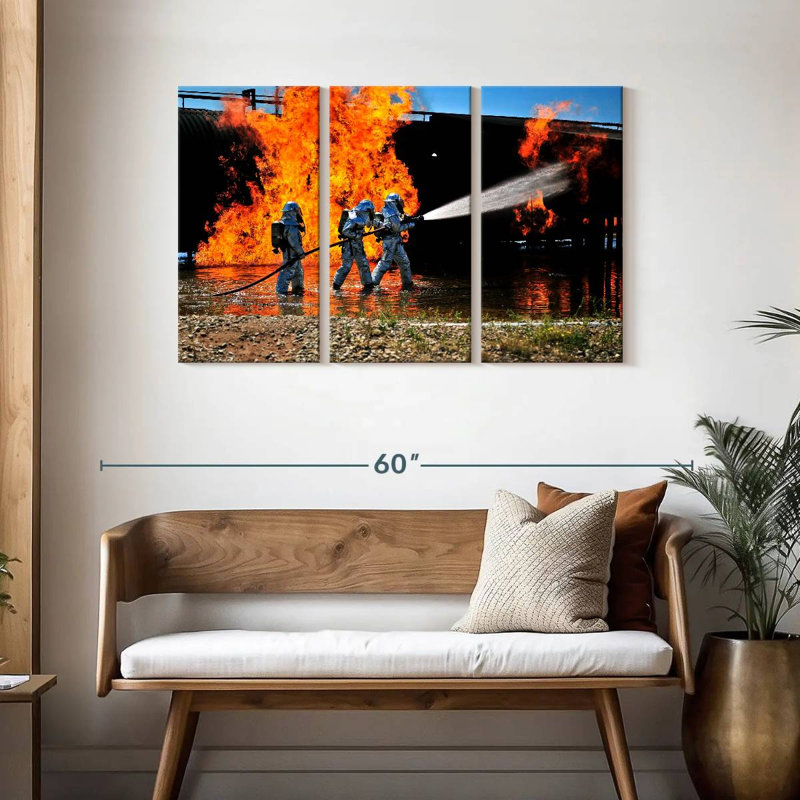 Simulation d'un feu d'urgence, H 28 po x l 45 po