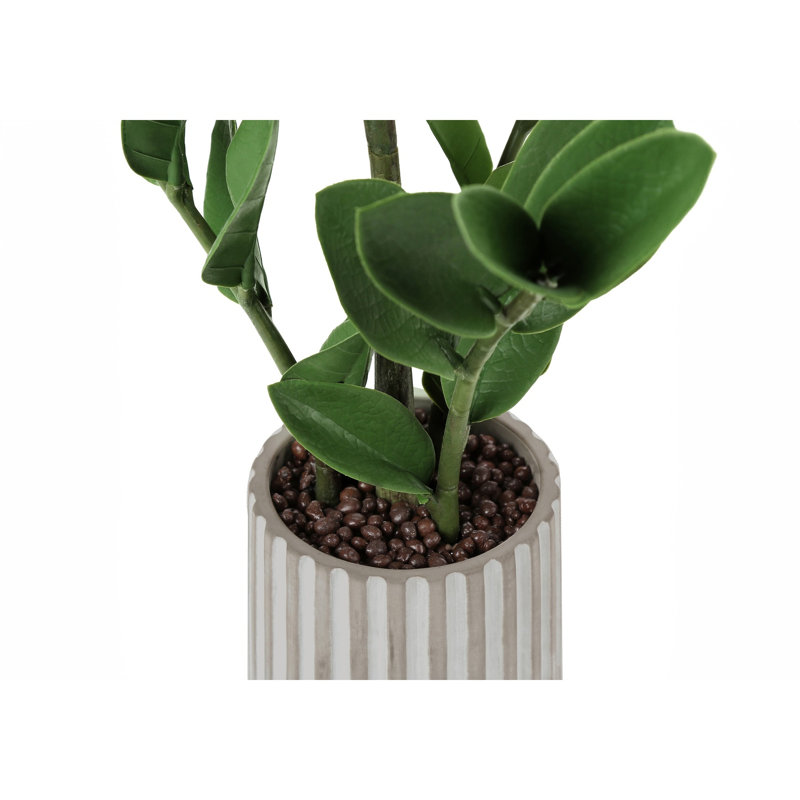 Artificial Greenery In Cement Pot